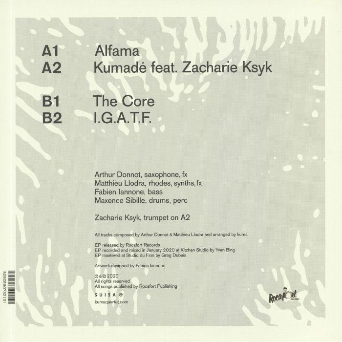 Kuma – Kumadé (12", Rocafort Records, 2020) Back Cover