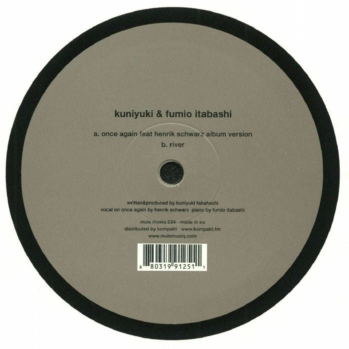 Kuniyuki & Fumio Itabashi feat. Henrik Schwarz – Once Again  (12", Mule Musiq, 2018) Front Cover