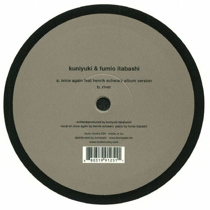 Kuniyuki & Fumio Itabashi feat. Henrik Schwarz – Once Again  (12", Mule Musiq, 2018) Front Cover