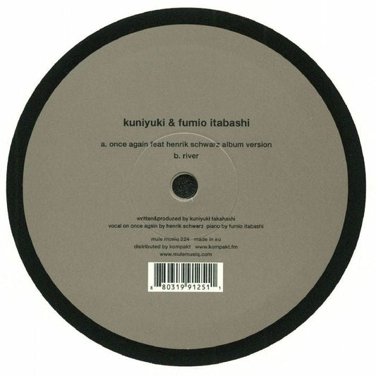 Kuniyuki & Fumio Itabashi feat. Henrik Schwarz – Once Again  (12", Mule Musiq, 2018) Front Cover