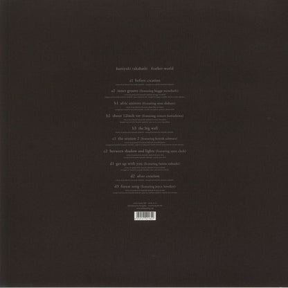 Kuniyuki Takahashi – Feather World (2x12", Mule Musiq, 2021) Back Cover