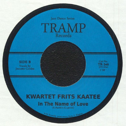 Kwartet Frits Kaatee Jeanette Cordee – Easy Evil (7", Tramp Records, 2025) Back Cover