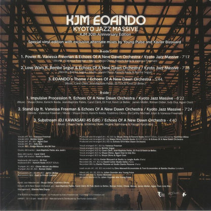 Kyoto Jazz Massive – KJM EOANDO (KJM 30th Anniversary Edition) (LP, Le Nouveau Pretexte, 2025) Back Cover