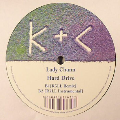 Lady Chann – Hard Drive (12", Kick & Clap, 2017) Back Cover