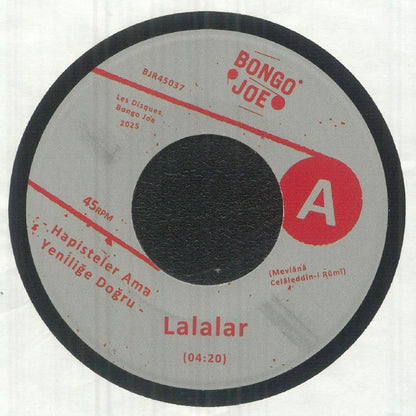 Lalalar – Hapisteler Ama Yeniliğe Doğru (7", Les Disques Bongo Joe, 2025) Front Cover
