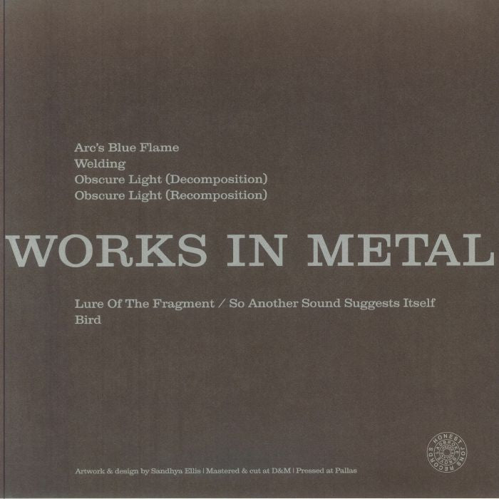 Lamin Fofana – Works In Metal (LP, Honest Jon's Records, 2025) back cover