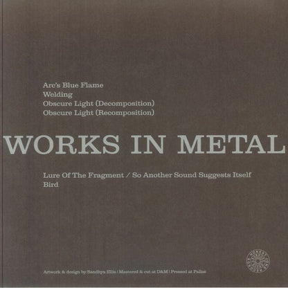 Lamin Fofana – Works In Metal (LP, Honest Jon's Records, 2025) back cover