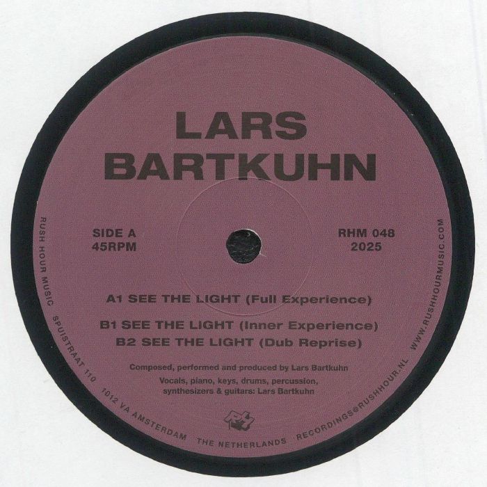 Lars Bartkuhn – See The Light (12", Rush Hour, 2025) Front Cover
