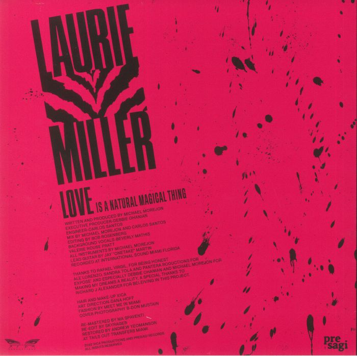 Laurie Miller – Love Is A Natural Magical Thing (12", Presagi, 2022) Back Cover