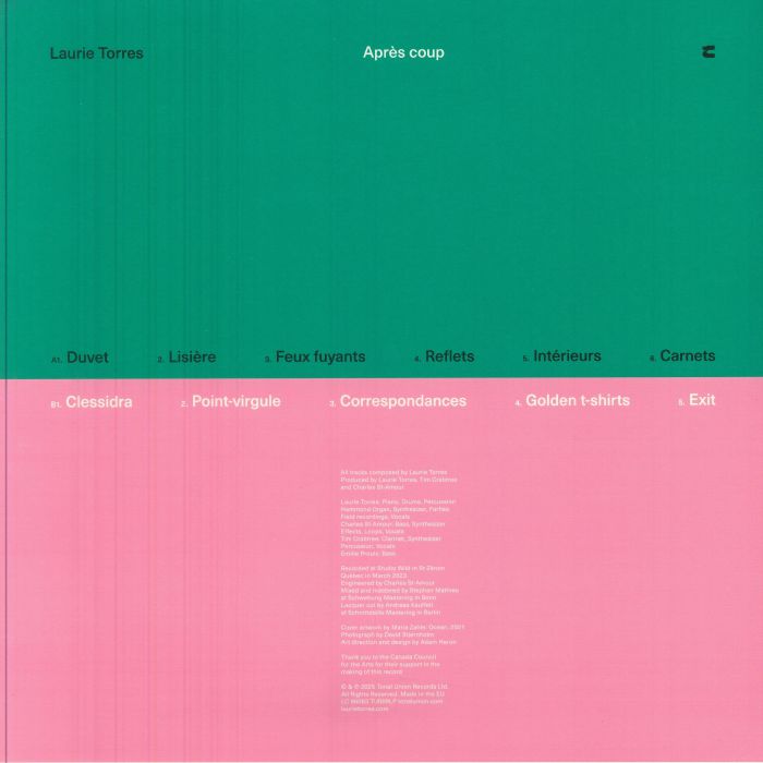 Laurie Torres – Après Coup (LP, Clear, Tonal Union, 2026) Back Cover