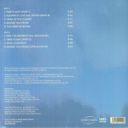 Lay-Far Dance Orchestra – Skybreak (LP, In-Beat-Ween Music, 2026) Back Cover