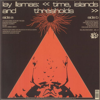 Lay Llamas – Time Islands & Thresholds (LP, Zel Zele, 2026) Back Cover