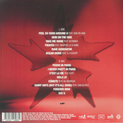 LB aka LABAT – Feel So Good Around U (LP, Because Music, 2026) Back Cover