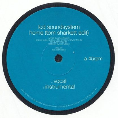 LCD Soundsystem – Home (Tom Sharkett Edit) (12", DFA Records, 2025) Front Cover