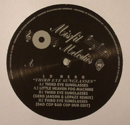 LD Nero – Third Eye Sunglasses (12", Misfit Melodies, 2015) Front Cover