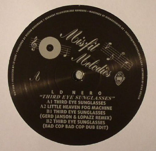 LD Nero – Third Eye Sunglasses (12", Misfit Melodies, 2015) Front Cover