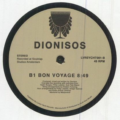 Le Dionisos – Trilogy (12", Lovers' Yacht, 2026) Back Cover