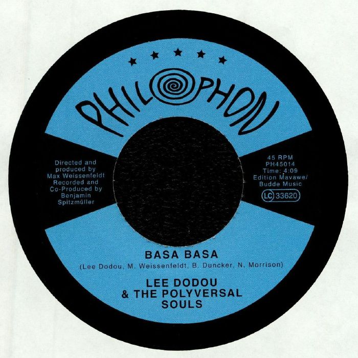 Lee Dodou & The Polyversal Souls – Basa Basa (7", Philophon, 2018) Front Cover