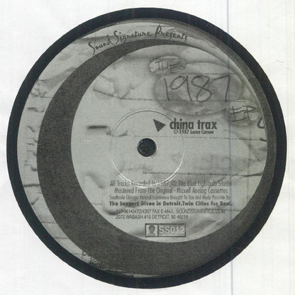 Leron Carson / Theo Parrish – The 1987 EP (12", Sound Signature, 2001) Front Cover