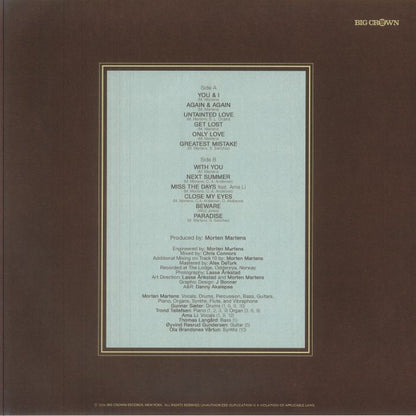 Les Imprimés – Fading Forward (LP, Big Crown Records, 2026) Back Cover