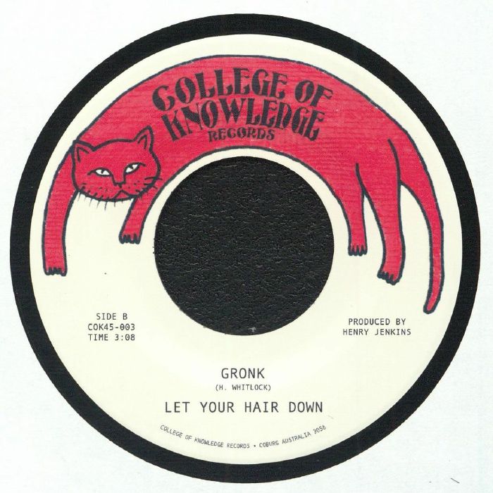 Let Your Hair Down – Pingu's Anthem / Gronk (7", College Of Knowledge Records, 2026) Back Cover