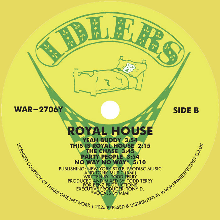 Royal House – Can You Party? (LP, Yellow, Idlers, 2025) Back Cover