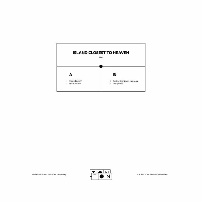 Liar – Island Closest To Heaven (12", TON TON, 2025) front cover