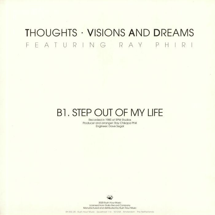 Linda "Babe" Majika / Thoughts Visions And Dreams Featuring Ray Phiri – Let's Make a Deal (12", Rush Hour, 2020) Back Cover