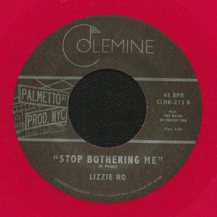 Lizzie No – Sweeter Than Strychnine / Stop Bothering Me (7", Red, Colemine Records, 2022) Back Cover