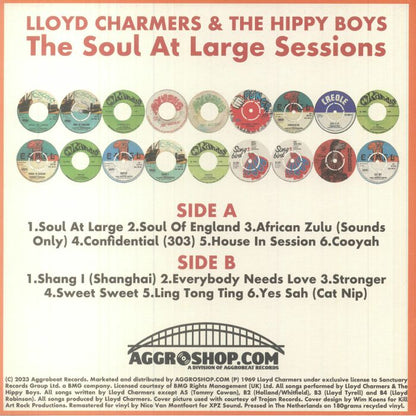 Lloyd Charmers & The Hippy Boys – The Soul At Large Sessions (LP, Aggrobeat, 2023) Back Cover