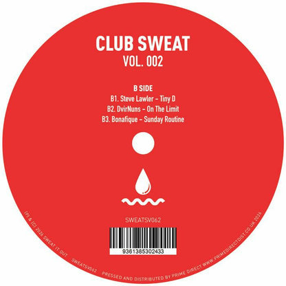LO'99 / Yolanda Be Cool / Chaney / Tseba / Steve Lawler / Dvirnuns / Bonafique – Club Sweat Vol 2 (12", Club Sweat, 2026) Back Cover