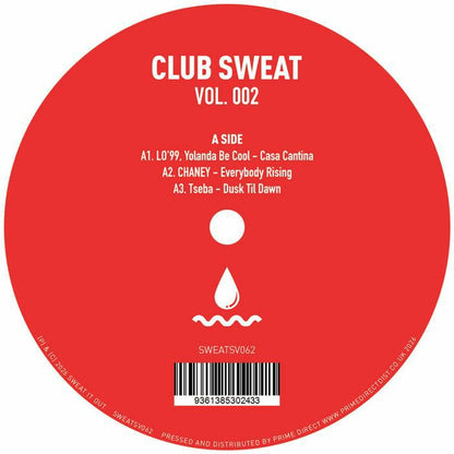 LO'99 / Yolanda Be Cool / Chaney / Tseba / Steve Lawler / Dvirnuns / Bonafique – Club Sweat Vol 2 (12", Club Sweat, 2026) Front Cover