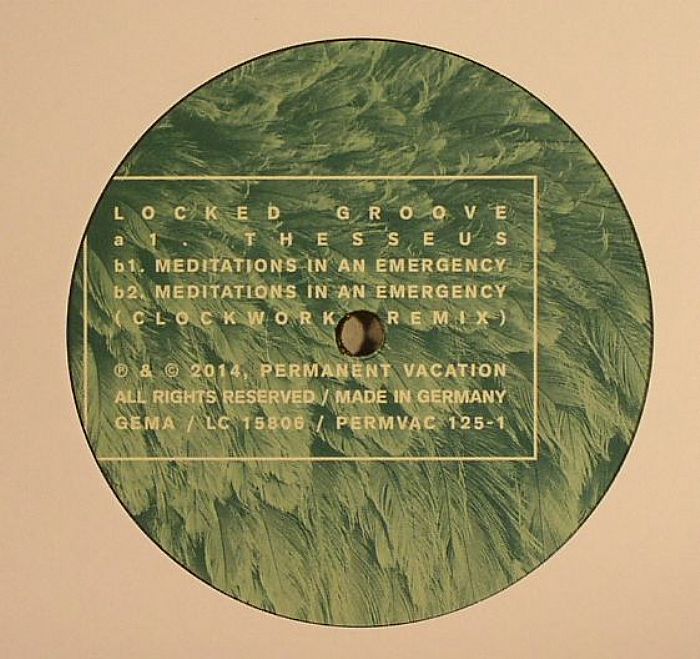 Locked Groove – Thesseus (12", Permanent Vacation, 2014) Back Cover
