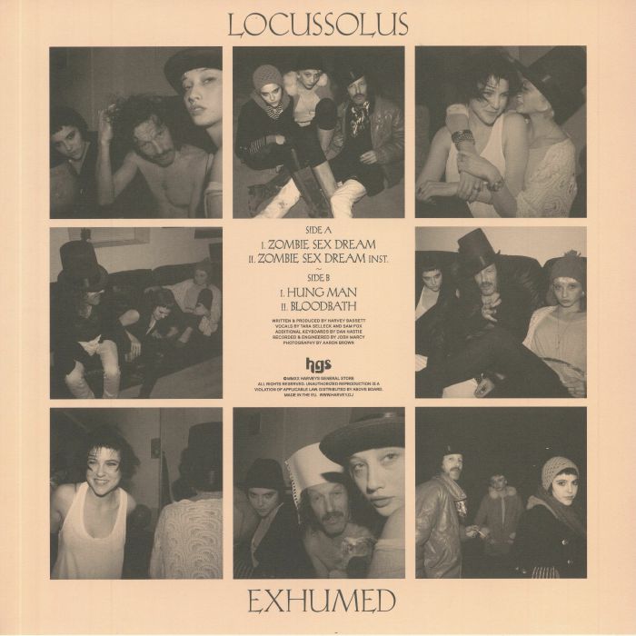 Locussolus – Exhumed (12", Harvey's General Store, 2020) Back Cover