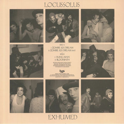 Locussolus – Exhumed (12", Harvey's General Store, 2020) Back Cover