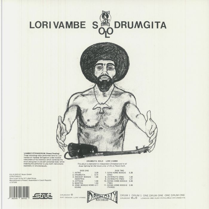 Lori Vambe – Drumgita Solo (LP, Strut, 2025) Back Cover