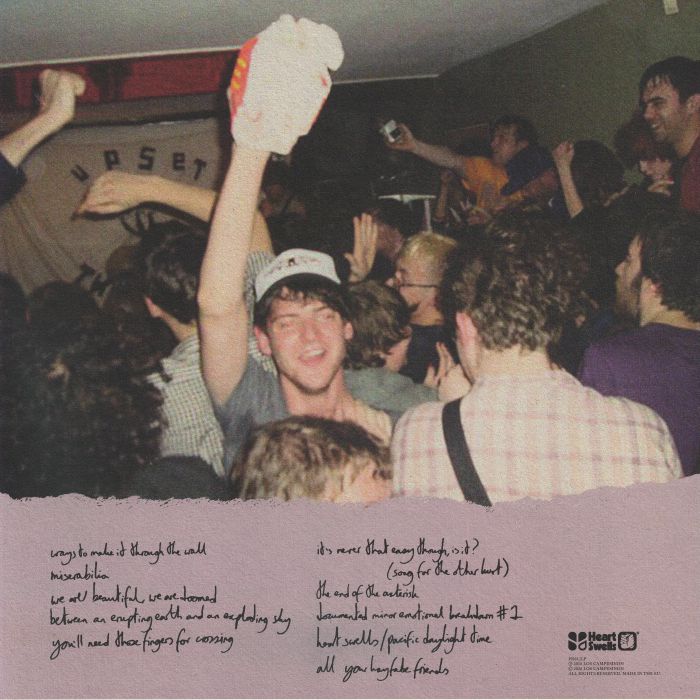 Los Campesinos! – We Are Beautiful, We Are Doomed (LP, Transparent Bathwater, Heart Swells, 2026) Back Cover