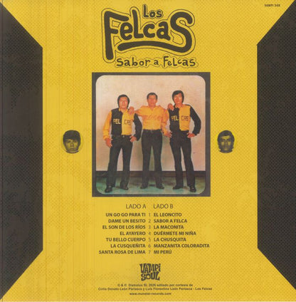 Los Felcas – Sabor A Felcas (LP, Vampi Soul, 2026) Back Cover