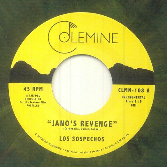 Los Sospechos – Jano's Revenge (7", Green, Colemine Records, 2023) Front Cover