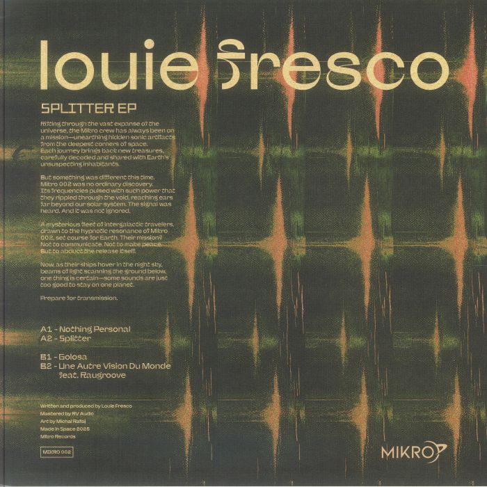 Louie Fresco – Splitter EP (12", Mikro Records, 2026) Back Cover