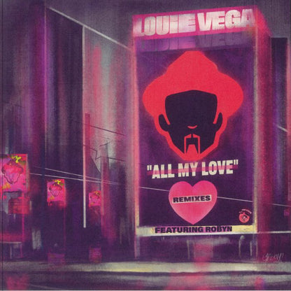 Louie Vega Featuring Robyn – All My Love (Remixes) (2x12", Nervous Records, 2025) front cover