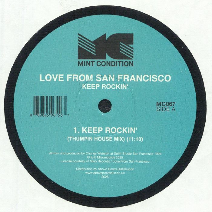 Love From San Francisco – Keep Rockin' (12", Mint Condition, 2025) front cover