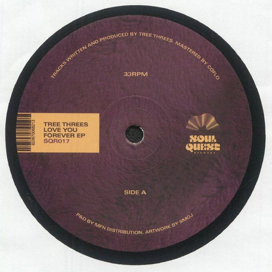 Tree Threes – Love You Forever EP (12", Soul Quest Records, 2025) Front Cover