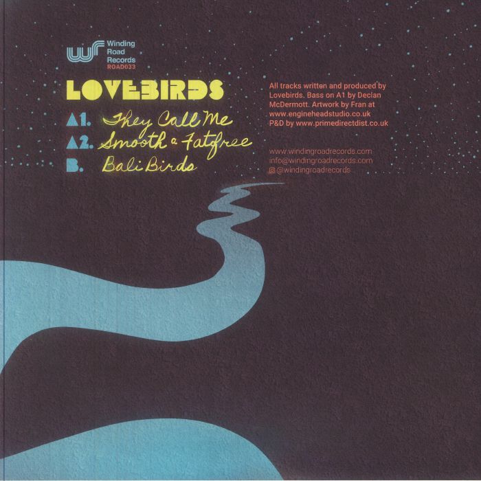 Lovebirds – They Call Me (12", Winding Road Records, 2026) Back Cover