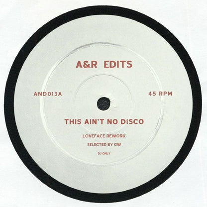 Talking Heads Tantra – This Is Ain't No Disco / Tarot (12", A&R Edits, 2026) Front Cover
