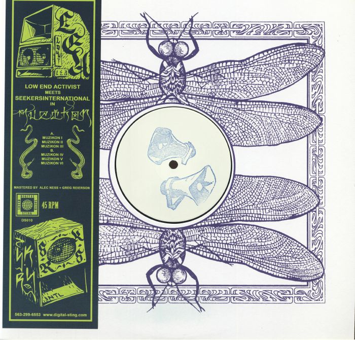 Low End Activist meets SeekersInternational – In Muzikon (12", Digital Sting, 2026) Front Cover
