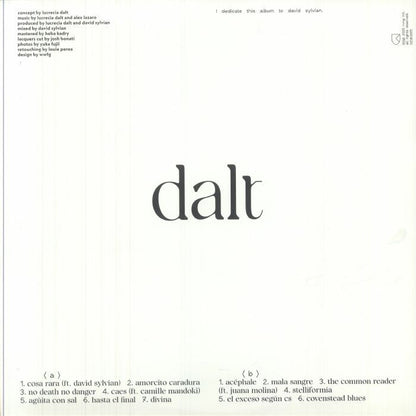 Lucrecia Dalt – A Danger To Ourselves (LP, Rvng Intl., 2025) back cover