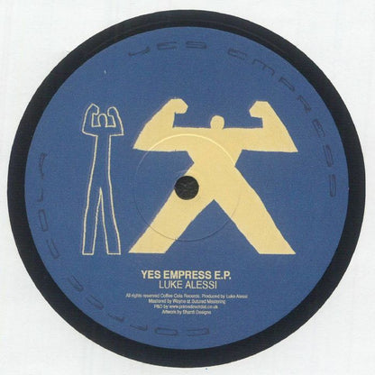 Luke Alessi – Yes Empress E.P. (12", Coffee Cola, 2026) Back Cover