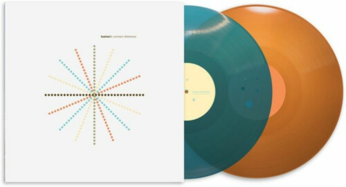 Lusine – A Certain Distance (reissue) (2xLP, Transparent Orange & Teal, Ghostly International, 2026) Front Cover