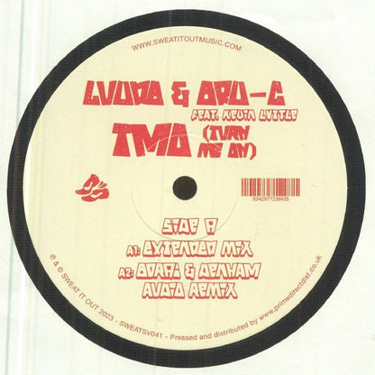 Luude Bru-C Kevin Lyttle – TMO (Turn Me On) (12", Sweat It Out!, 2023) Front Cover